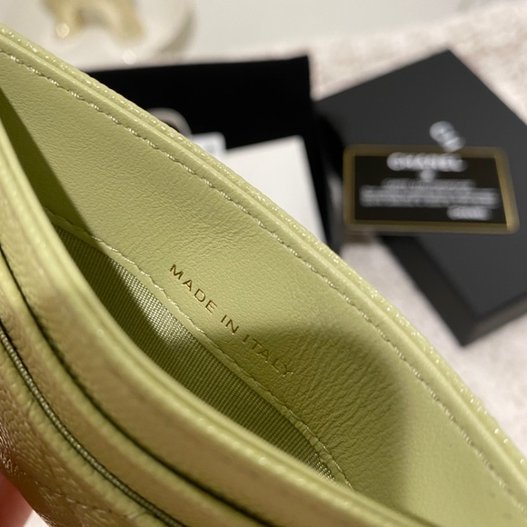❌SOLD❌Chanel O card holder pistachio green Rare - Picture 10 of 11